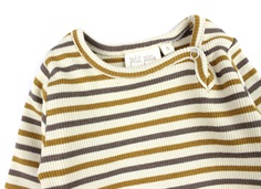 Petit Piao chocolate brown/golden sun/dark off white stribet body modal